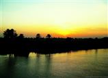 Die letzten Sonnenstrahlen über den Nil