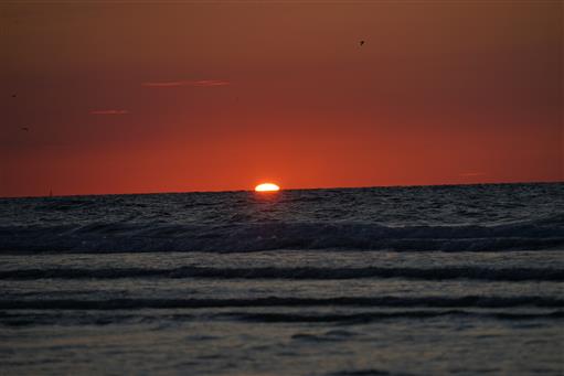 Sonnenuntergang am Juister Strand