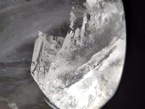 Detailausschnitt aus einem Bergkristall