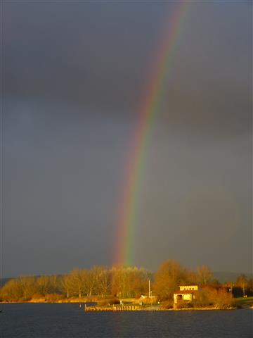 Regenbogen am Altmühlsee