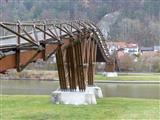193 m längste Holzbrücke Europas bei Essing im Altmühltal