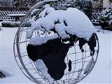 Europa unter geschlossener Schneedecke