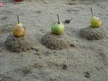 Sandkuchen mit Birne