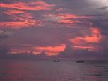 Sonnenuntergang Mahe Seychellen