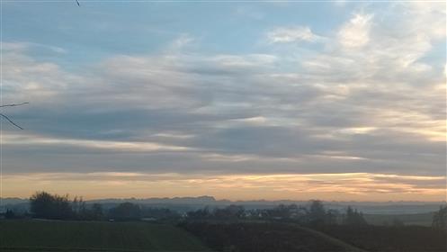 Sonnenabgang vom Dachauer Nordwesten aus