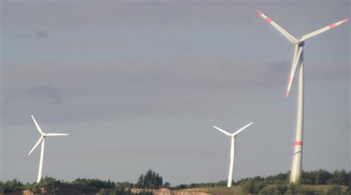 Windkraftanlage in der Nähe von Achenbach