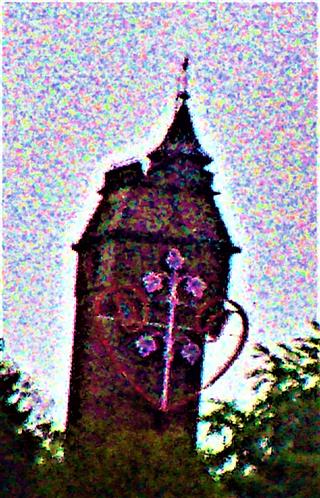 Kaiser-Wilhelm-Turm im Ostteil der Stadt Marburg