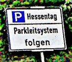 Hinweisschild in Nordhessen