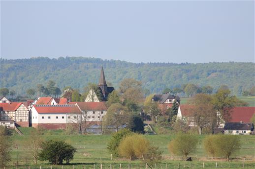 Dorf im Frühling