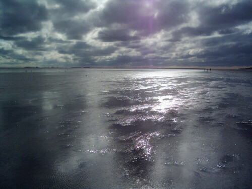 Das ist das einzigartige Wattenmeer an der Westküste.
Die Kontraste zwischen Licht und Schatten machen dieses Bild zu einem besonderen Anblick.

Aufnameort: Föhr, Wyk, Südstrand
Kamera: Jenoptik