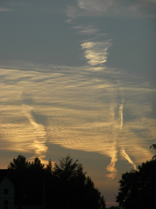 Abendstimmung...geheimnisvolle Wolkenformationen

Aufnameort: Berlin -Lichterfelde
Kamera: Caplio R6