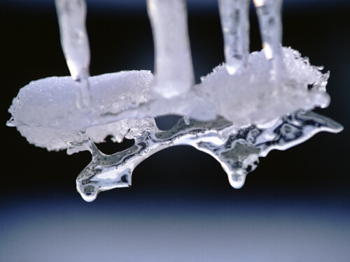 Bei Eisregen entstehen wunderschöne Eisstrukturen.

Aufnameort: Braunschweig, an der Unterkante eines schrägen Dachfensters
Kamera: Canon AF35M, digitalisiertes Dia