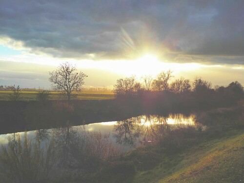 Z.Zt. zeigt sich die Sonne von ihrer schönsten Seite.

Aufnameort: Donau zwischen Donaustetten und Erbach
Kamera: Panasonic TZ 71