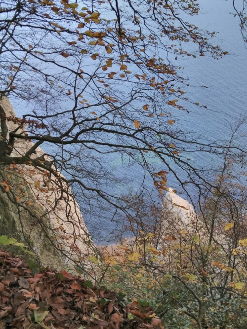 Das berühmte Bild von Caspar David Friedrich ist, wie die Forschung herausgefunden hat, aus mehreren Teilansichten zusammenkomponiert worden. Dieser Ausschnitt kommt der linken Hälfte seines Bildes sehr nahe.

Aufnameort: Königsstuhl Rügen
Kamera: Fairphone 2