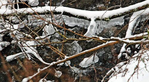 Wasser gefriert üblicherweise bei Unterschreitung des Gefrierpunktes.
https://de.wikipedia.org/wiki/Eis#Erstarrungsvorgang

Aufnameort: Eiershausen Schwarze Bach
Kamera: Canon EOS 1300D