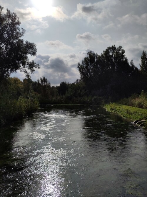 Hier mündet die Pader in die Lippe